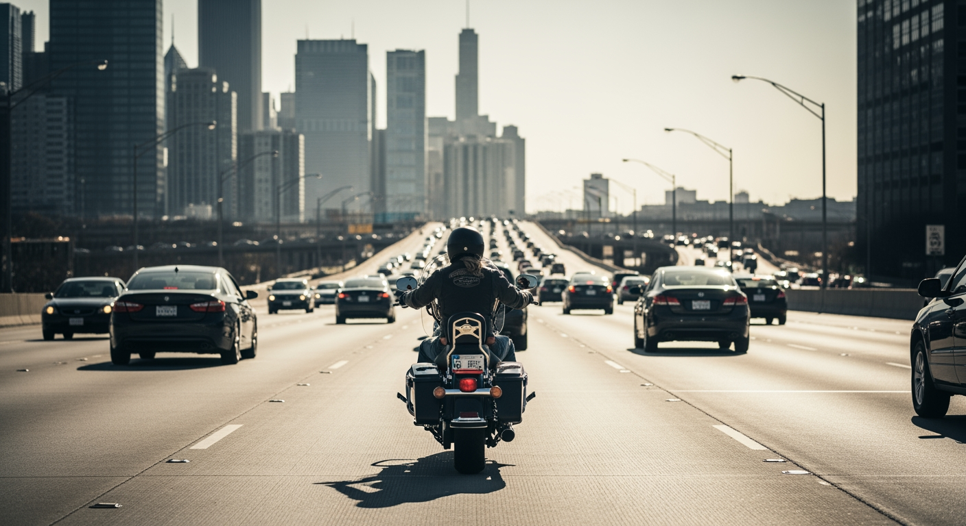 Lane Splitting and Lane Filtering in Illinois: Is It Legal in 2026?